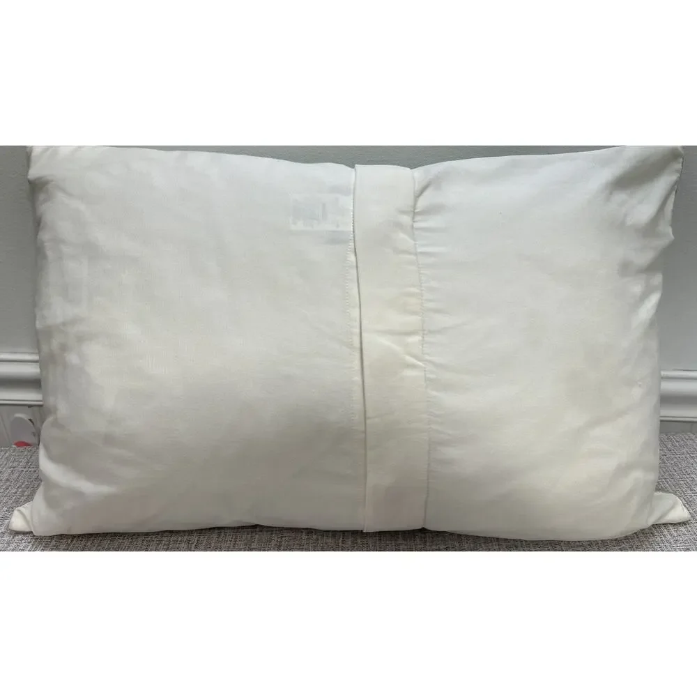 Pottery Barn WOODY CAR Crewel Embroidered Pillow Cover with Down Pillow Insert